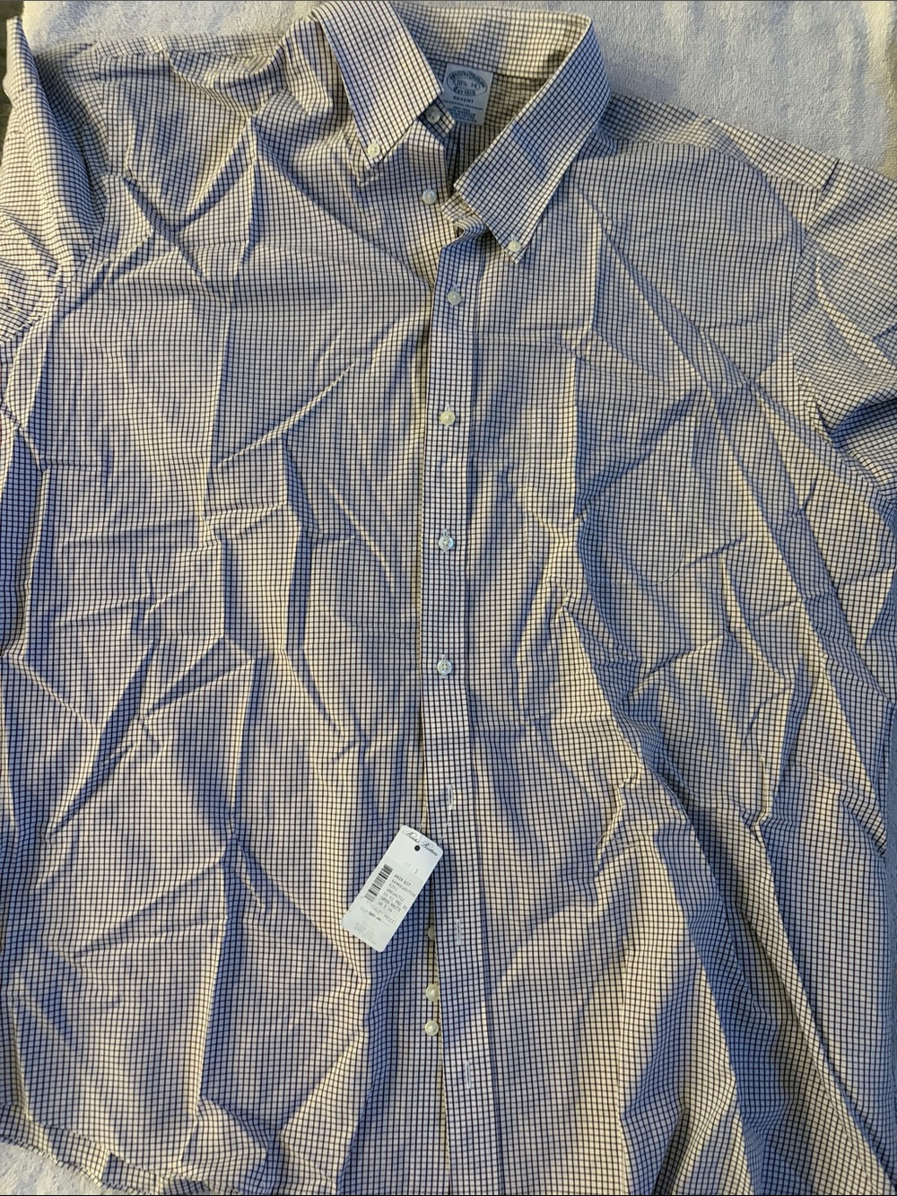 Brooks Brothers Red and White Check Button-Down Shirt